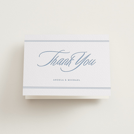 Letterpress Wedding Thank You Cards