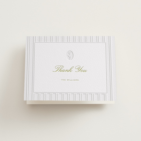 Letterpress Wedding Thank You Cards