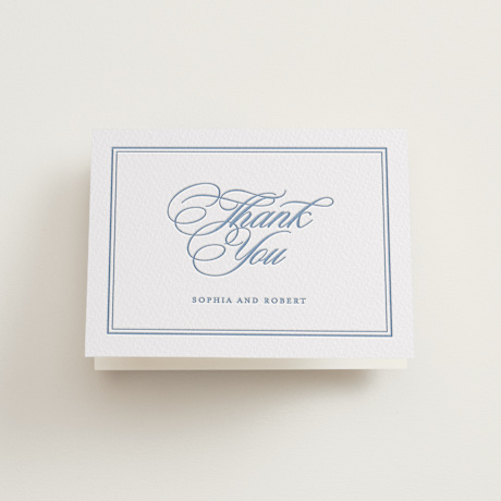 Letterpress Wedding Thank You Cards