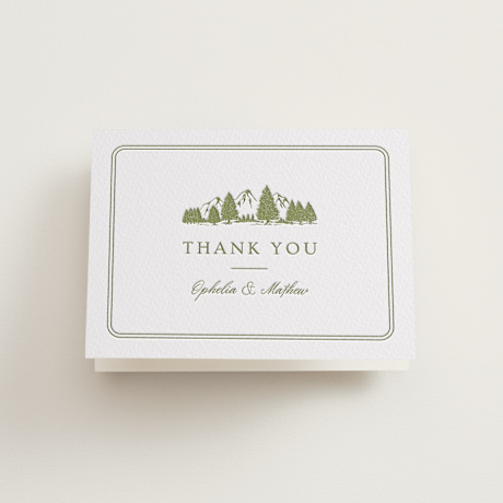 Letterpress Wedding Thank You Cards