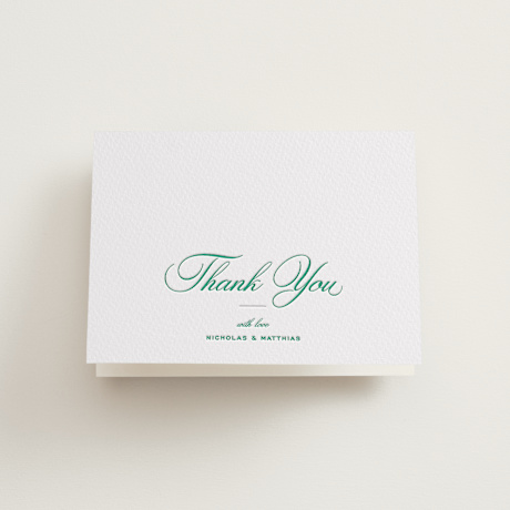 Letterpress Wedding Thank You Cards