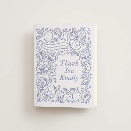 Letterpress Bridal Shower Thank You Cards