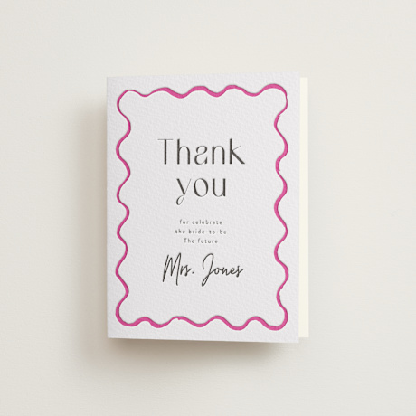 Letterpress Bridal Shower Thank You Cards