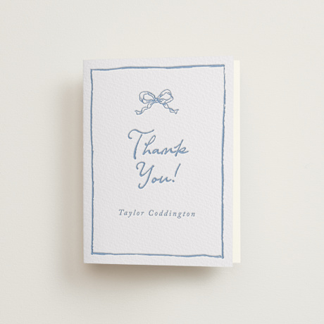 Letterpress Bridal Shower Thank You Cards