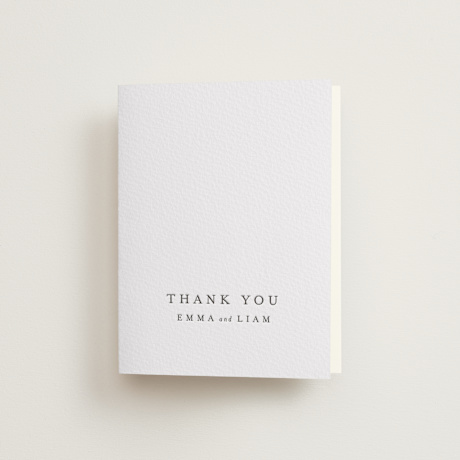 Letterpress Wedding Thank You Cards
