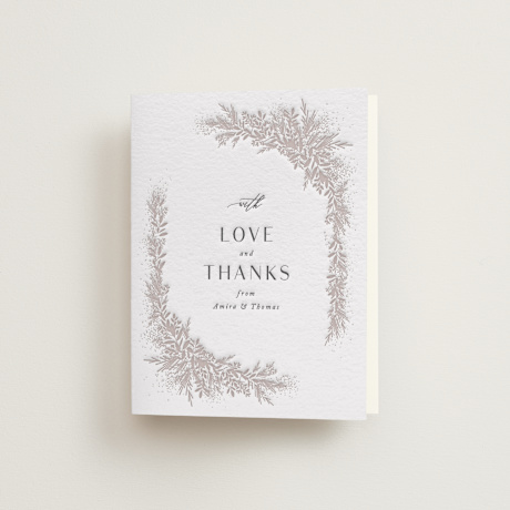 Letterpress Wedding Thank You Cards