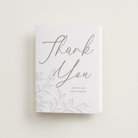 Letterpress Wedding Thank You Cards