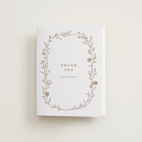 Letterpress Wedding Thank You Cards