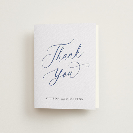Letterpress Wedding Thank You Cards