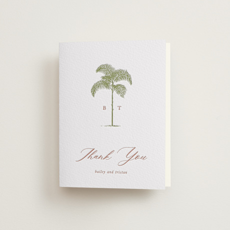 Letterpress Wedding Thank You Cards