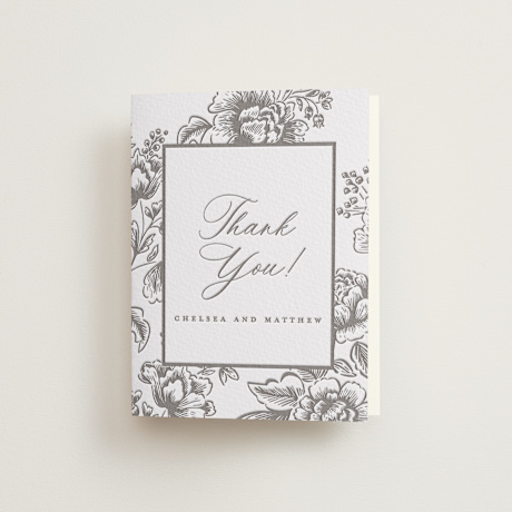 Letterpress Wedding Thank You Cards