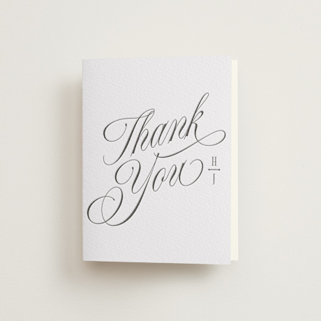 Letterpress Wedding Thank You Cards