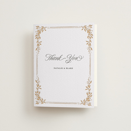 Letterpress Wedding Thank You Cards