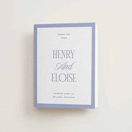 Letterpress Wedding Thank You Cards