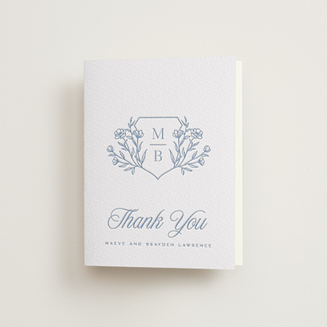 Letterpress Wedding Thank You Cards