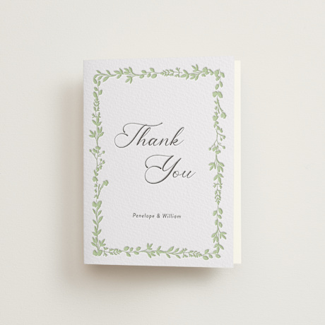 Letterpress Wedding Thank You Cards