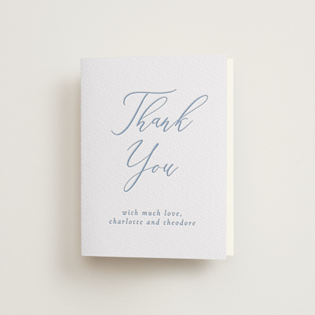 Letterpress Wedding Thank You Cards