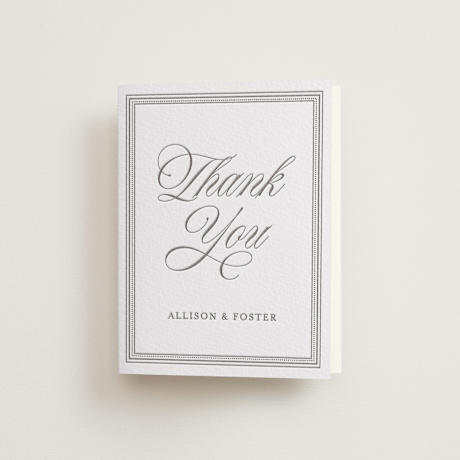 Letterpress Wedding Thank You Cards
