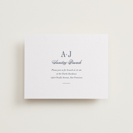 Letterpress Bar and Bat Mitzvah Direction Cards