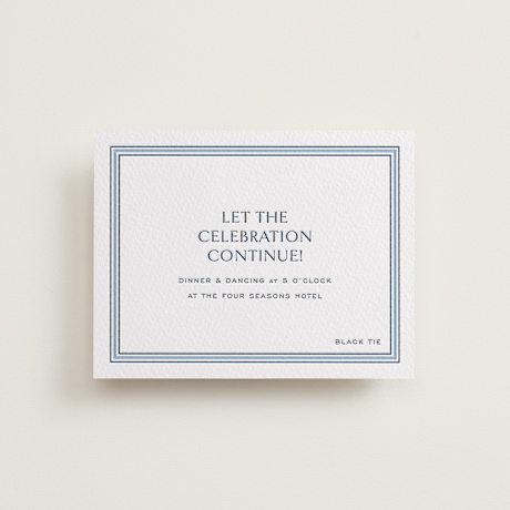 Letterpress Bar and Bat Mitzvah Reception Cards