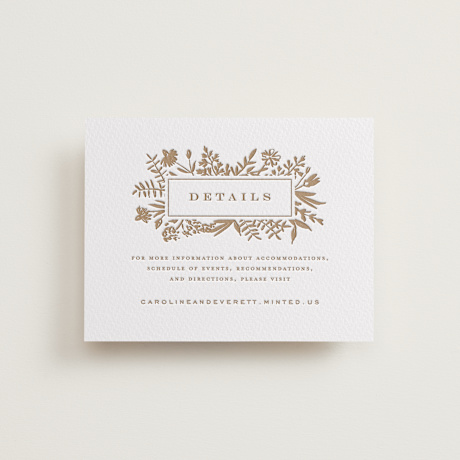 Letterpress Direction Cards
