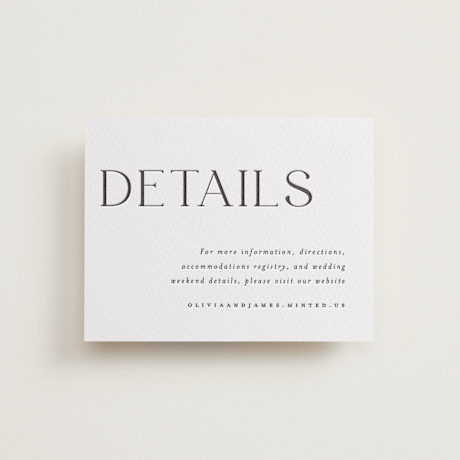 Letterpress Direction Cards