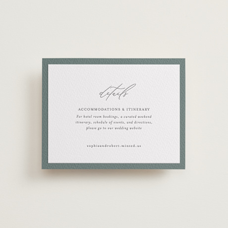 Letterpress Direction Cards
