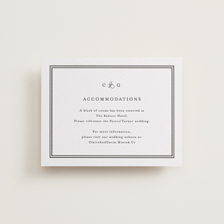 Letterpress Direction Cards