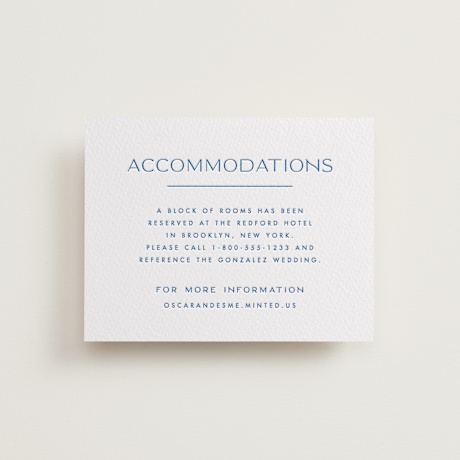 Letterpress Direction Cards