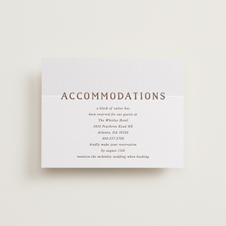 Letterpress Direction Cards