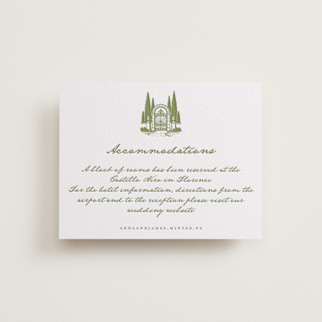 Letterpress Direction Cards