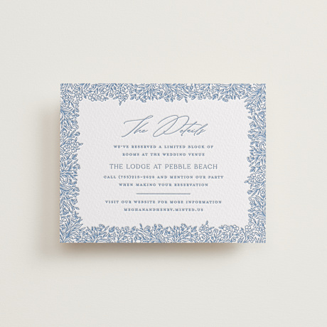 Letterpress Direction Cards