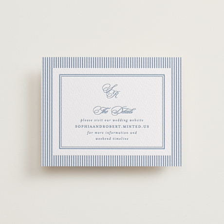 Letterpress Direction Cards
