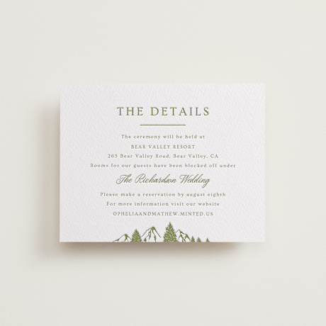 Letterpress Direction Cards