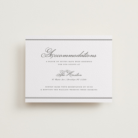 Letterpress Direction Cards