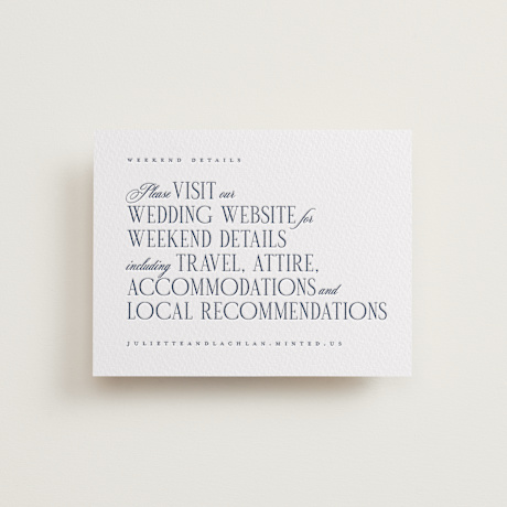 Letterpress Direction Cards