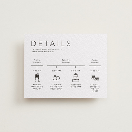 Letterpress Direction Cards