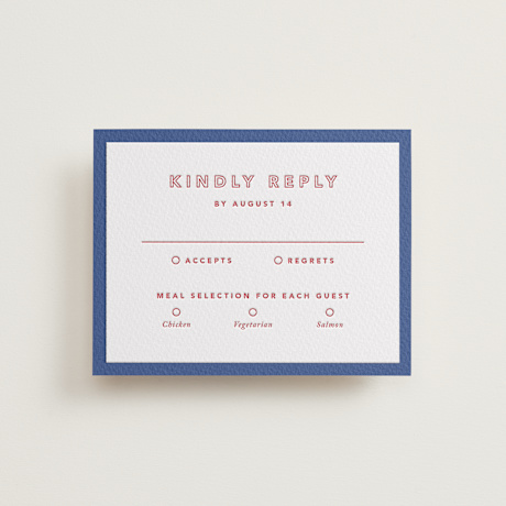 Letterpress Bar and Bat Mitzvah RSVP Cards
