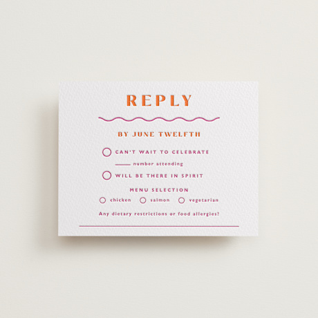 Letterpress Bar and Bat Mitzvah RSVP Cards