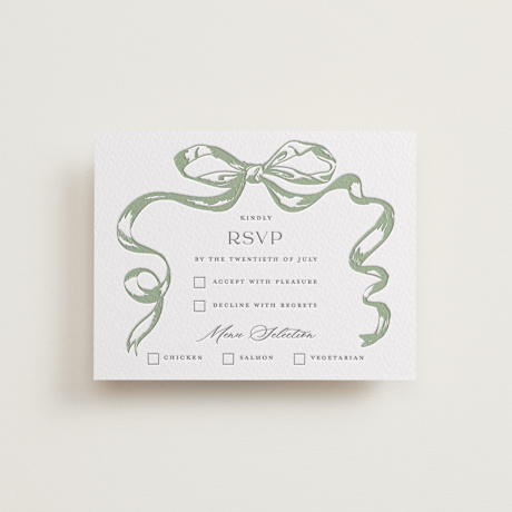 Letterpress Bar and Bat Mitzvah RSVP Cards