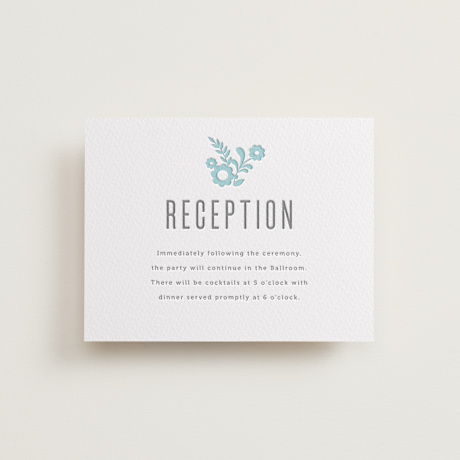 Letterpress Reception Cards