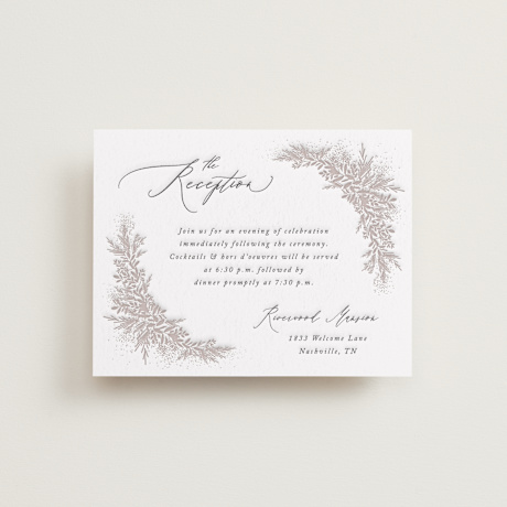 Letterpress Reception Cards