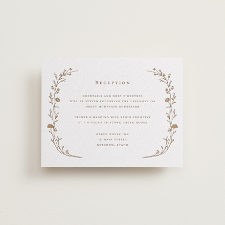 Letterpress Reception Cards