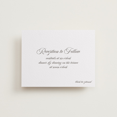 Letterpress Reception Cards