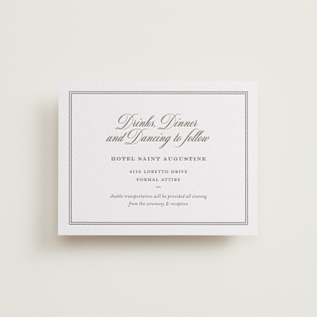 Letterpress Reception Cards