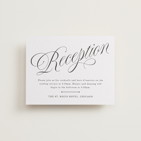 Letterpress Reception Cards
