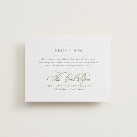 Letterpress Reception Cards