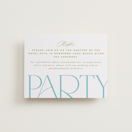 Letterpress Reception Cards