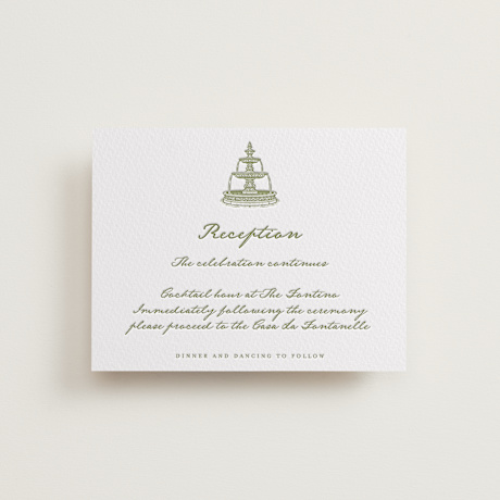 Letterpress Reception Cards