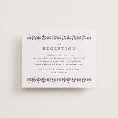 Letterpress Reception Cards